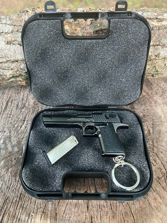 Desert eagle metal keychain