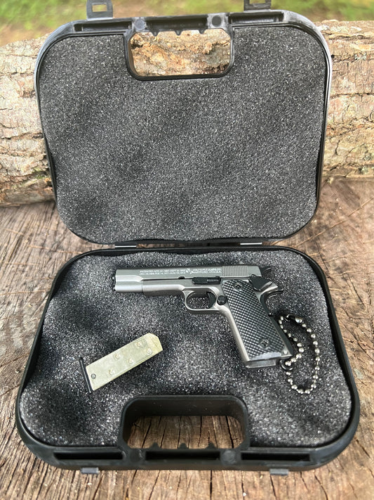 Grey 1911 KeyChain Metal